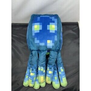 MINECRAFT Earth Glow Squid 19 in Pillow Glow In The Dark Plush